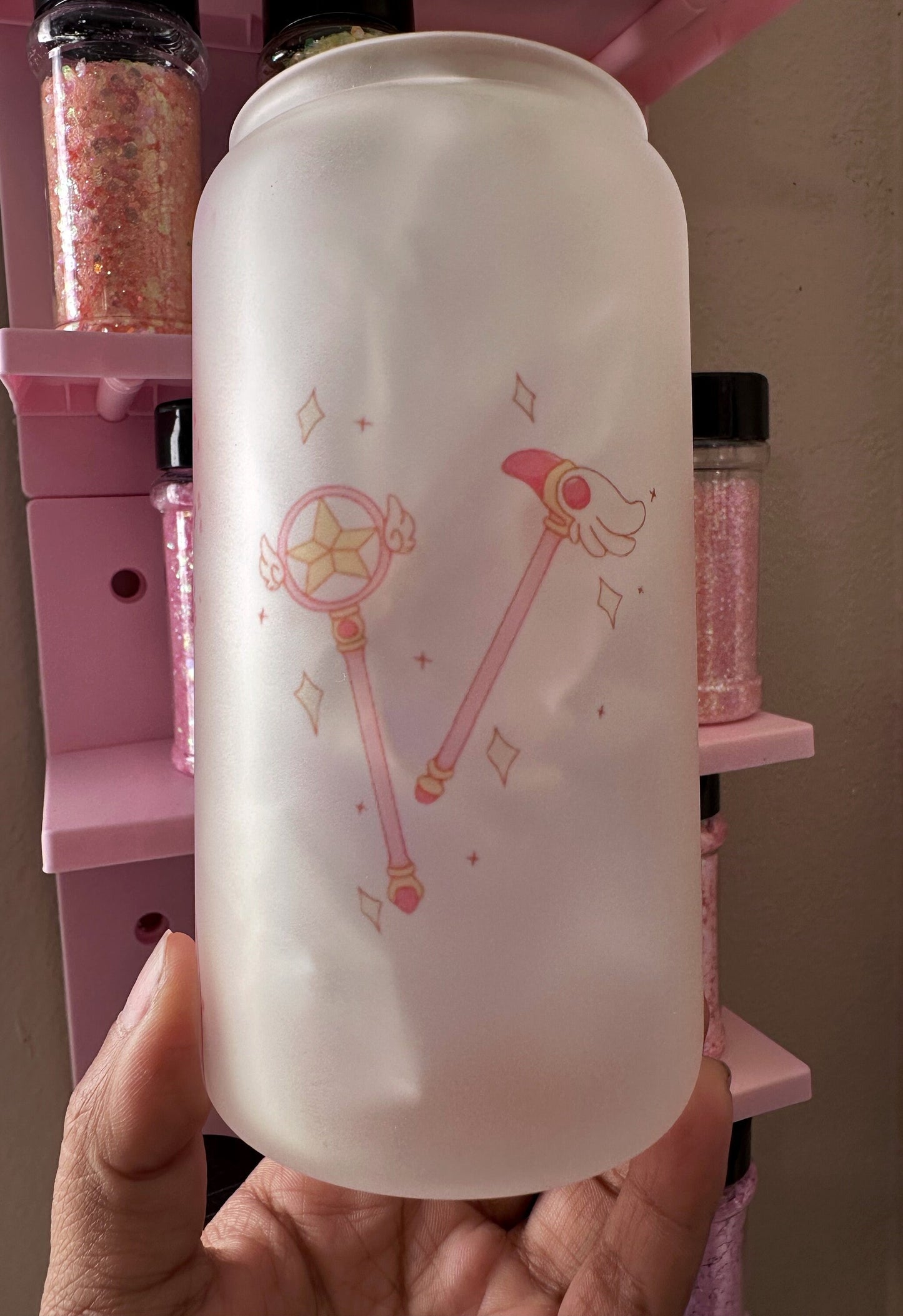 16oz Glass Can Sakura Cardcaptor Sakura Clear Cardcaptor Anime Glass Can 16oz anime cup