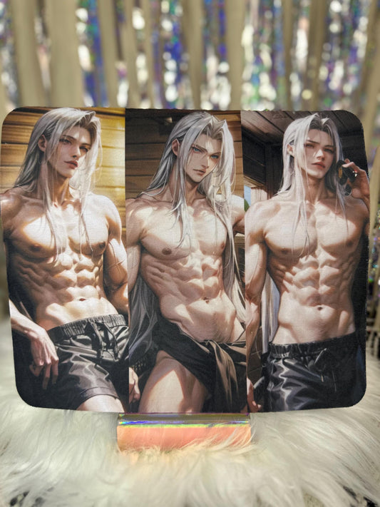 Sephiroth Anime Inspired Mouse Pad Fantasy Art Desk Accessory