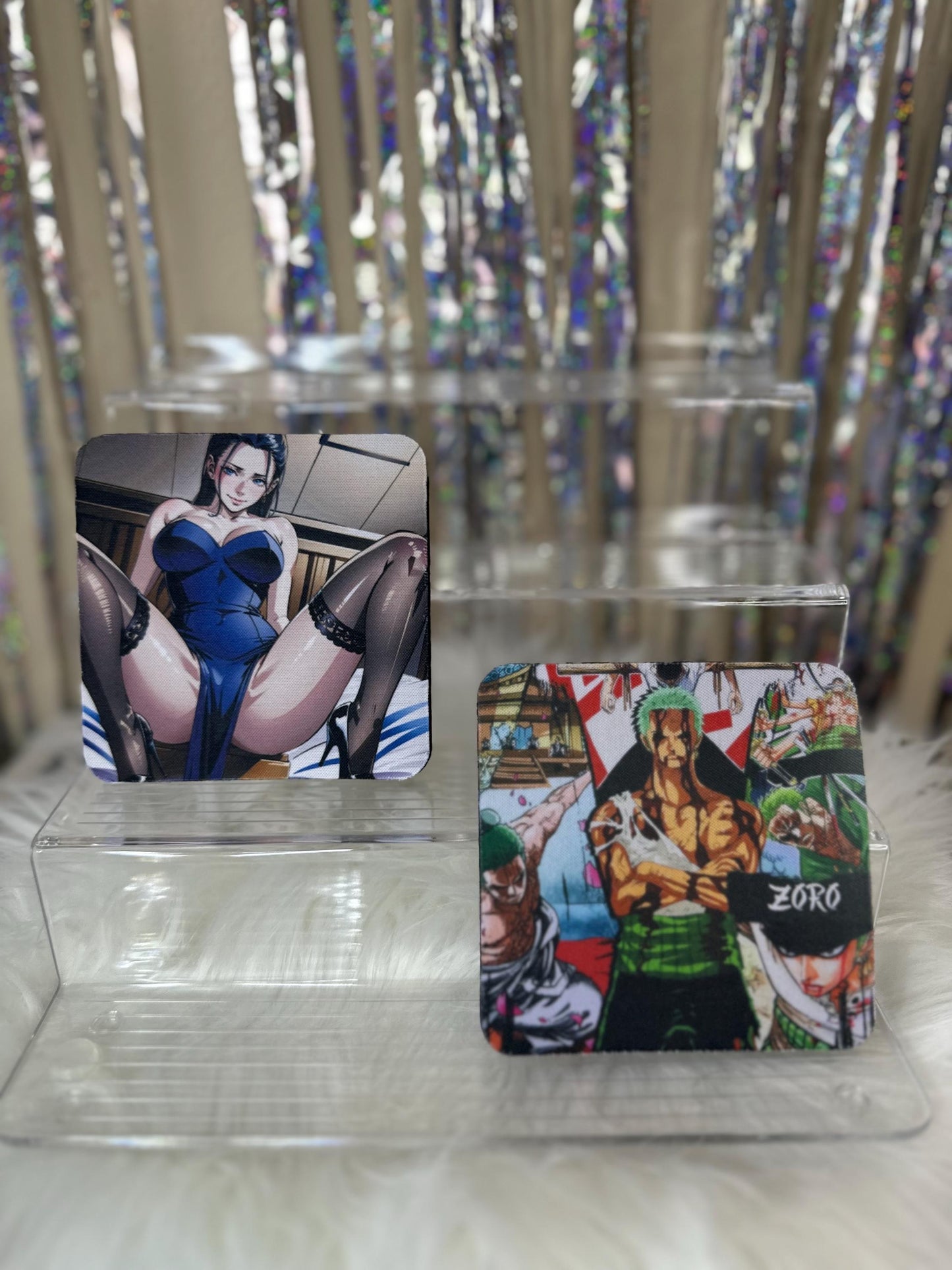 Roronoa Zoro Neoprene Square Coaster - One Piece Anime Car & Home