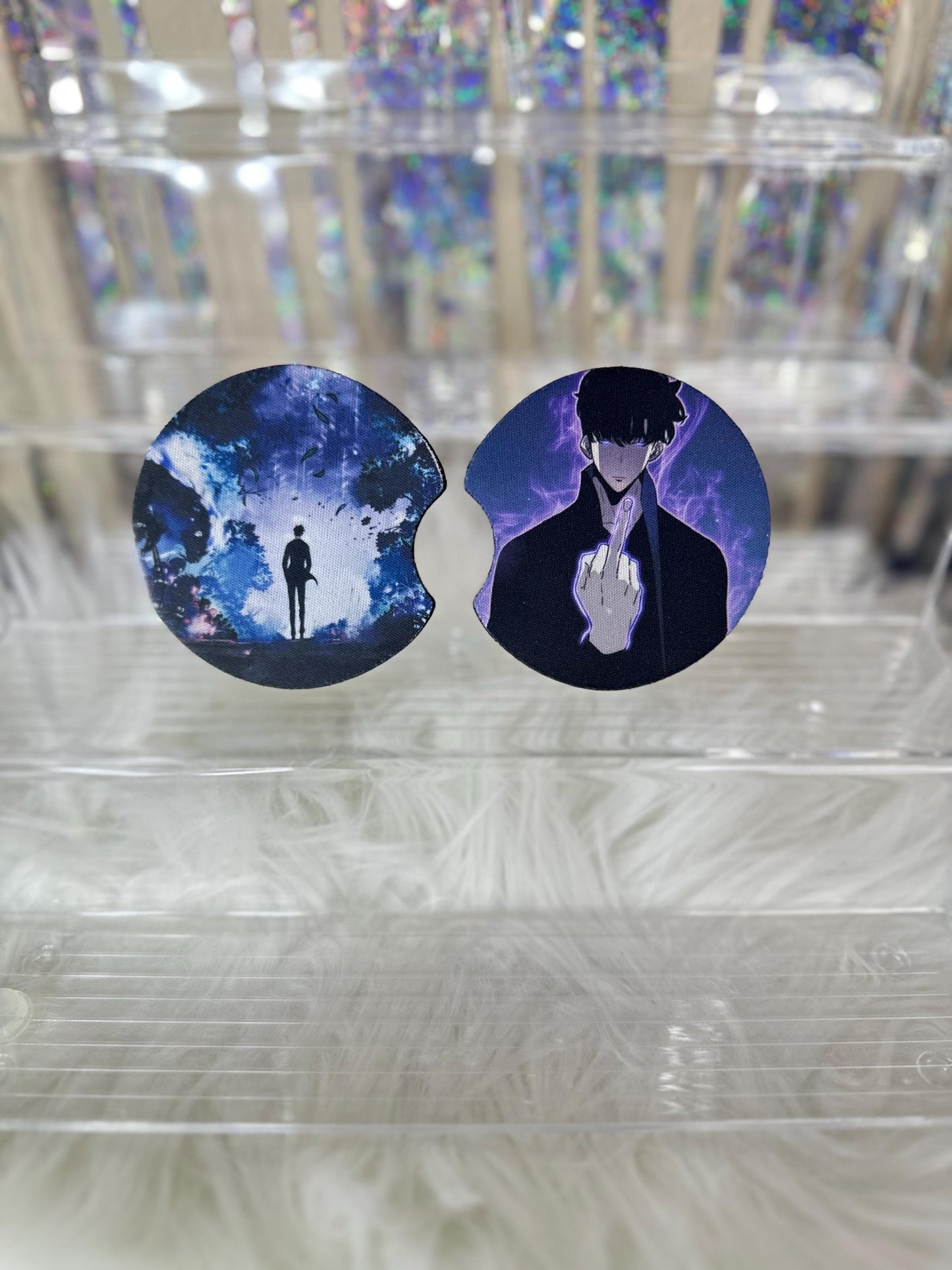 Coaster & Car Coaster Solo Leveling  - Sung Jinwoo Gift Set, Shadowlord, Shadowmaster