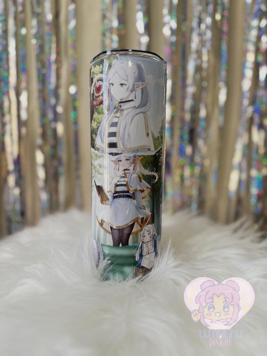 20oz Insulated Tumbler Anime Inspired Frieren  - Anime Travel Cup, Otaku Gift, DungeonsandDragons, D&D, Wizard, Mage, High elf