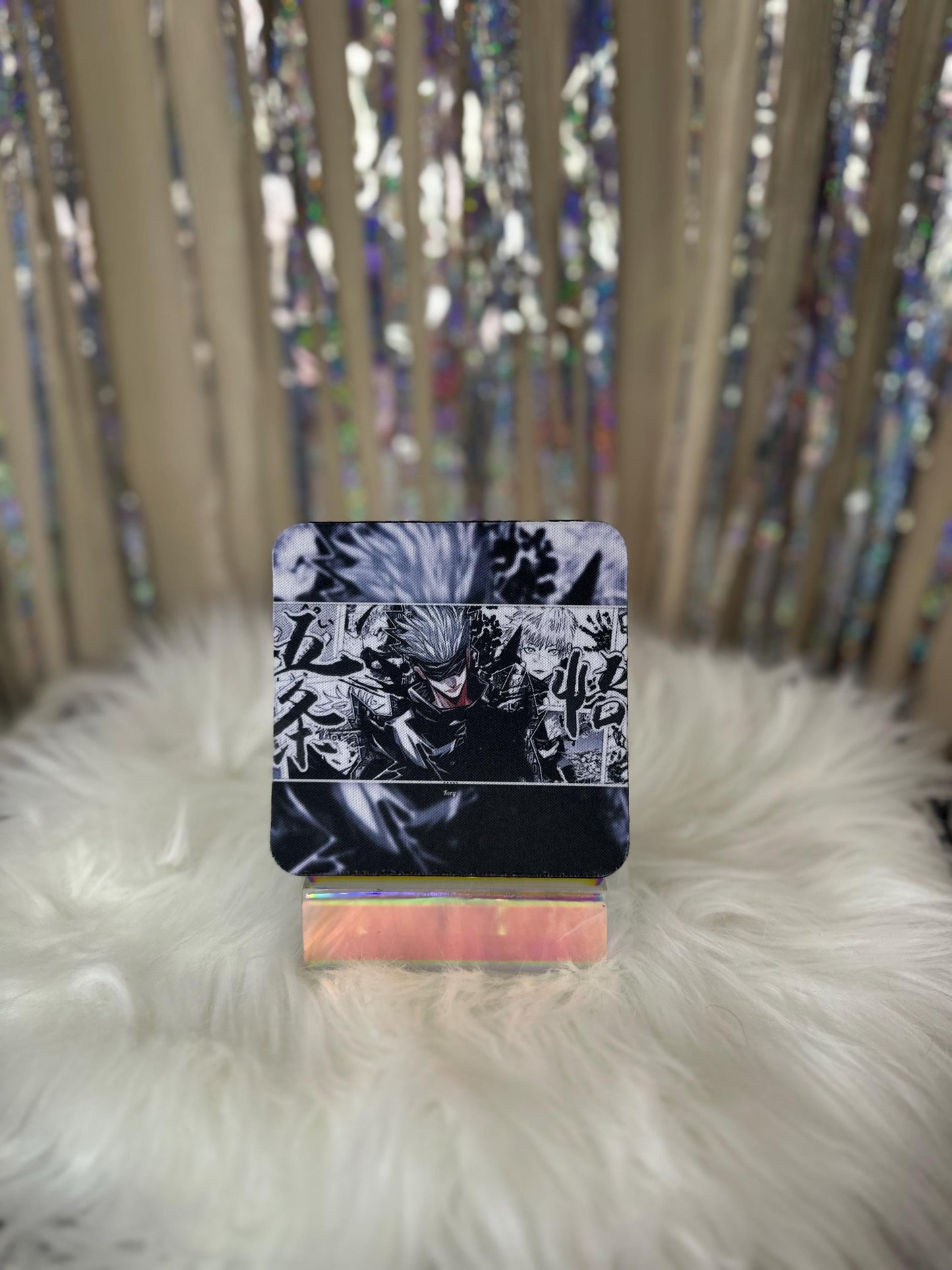 Satoru Gojo Neoprene Square Coaster - Jujutsu Kaisen Anime Car & Home