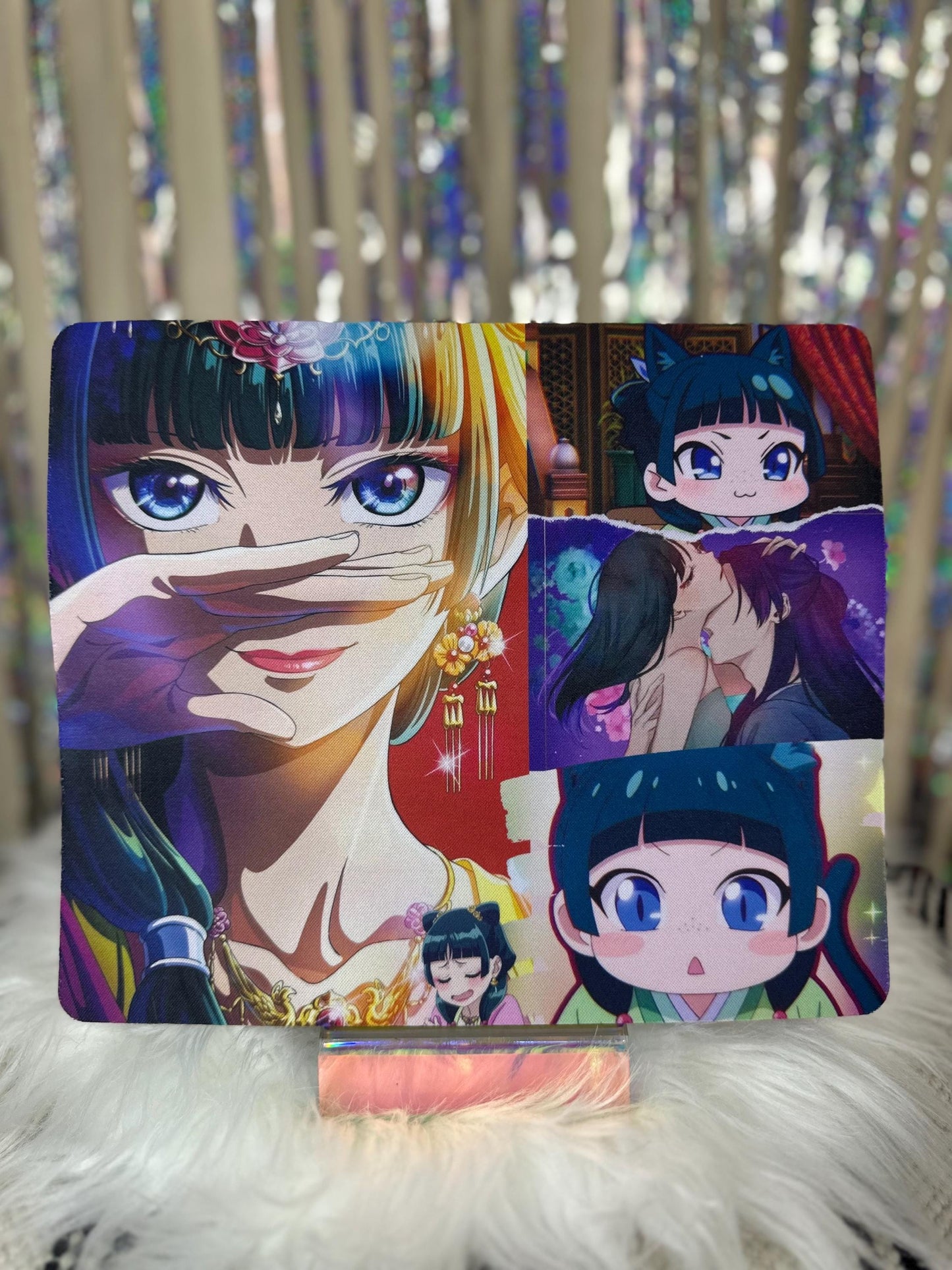 Apothecary Diaries Mouse Pad - Maomao & Jinshi Anime Desk Mat, Gaming Mousepad, Cute Manga Office Decor