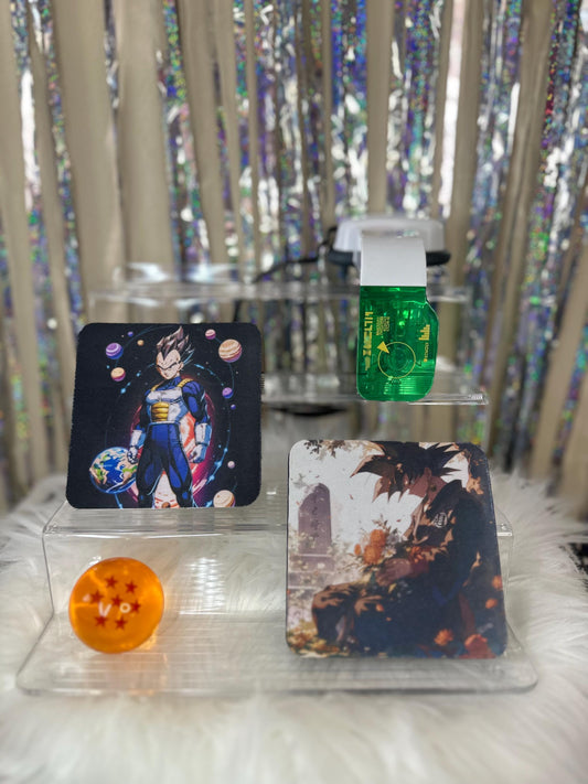 Dragon Ball Z Neoprene Square Car - Goku & Kame Symbol Anime dragon ball z homage Akira