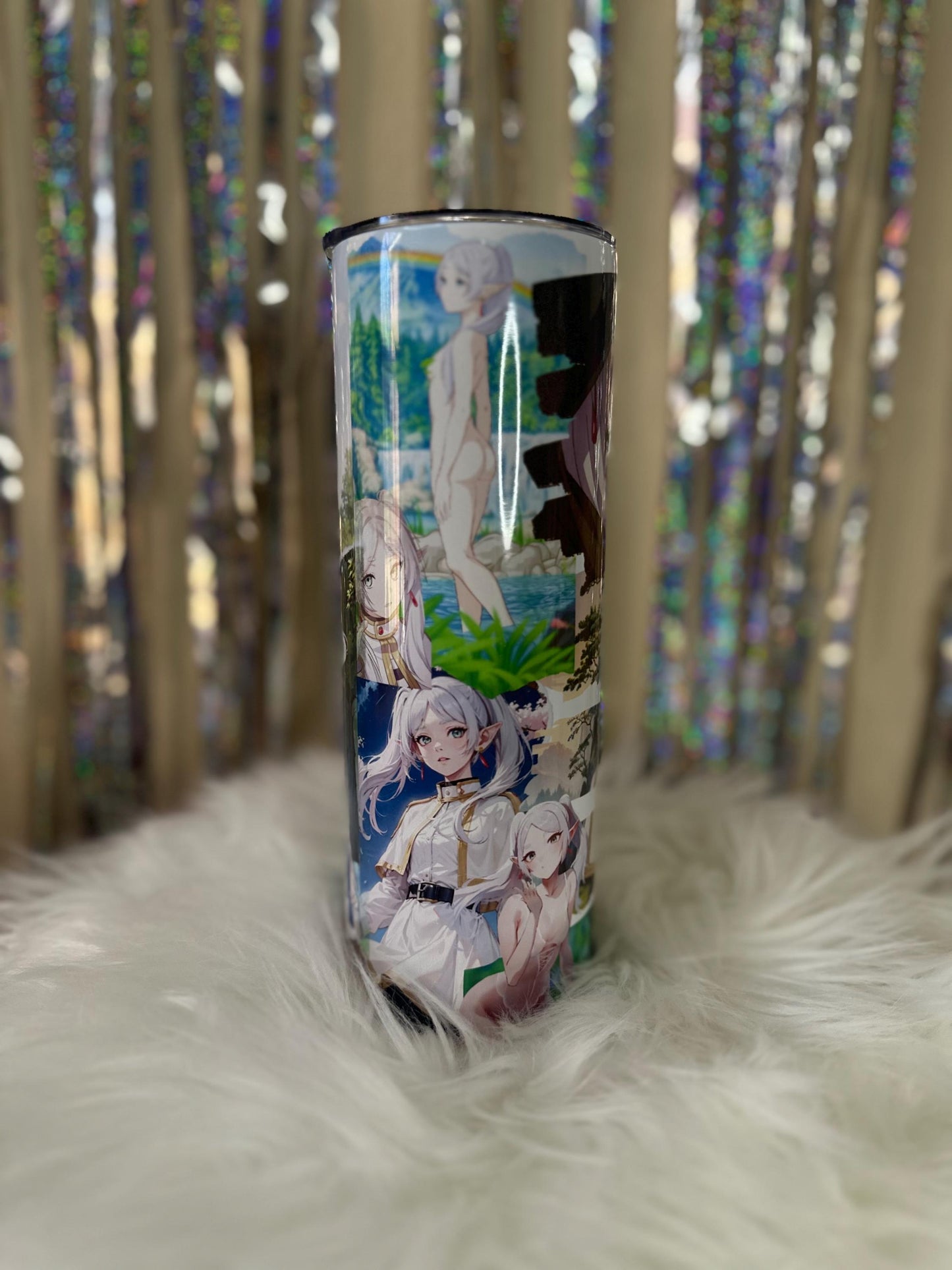 20oz Insulated Tumbler Anime Inspired Frieren  - Anime Travel Cup, Otaku Gift, DungeonsandDragons, D&D, Wizard, Mage, High elf