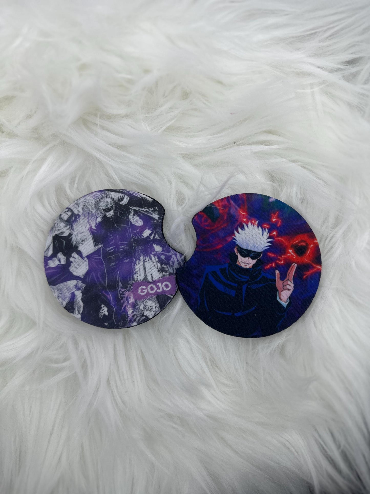 Satoru Gojo Neoprene Square Coaster - Jujutsu Kaisen Anime Car & Home