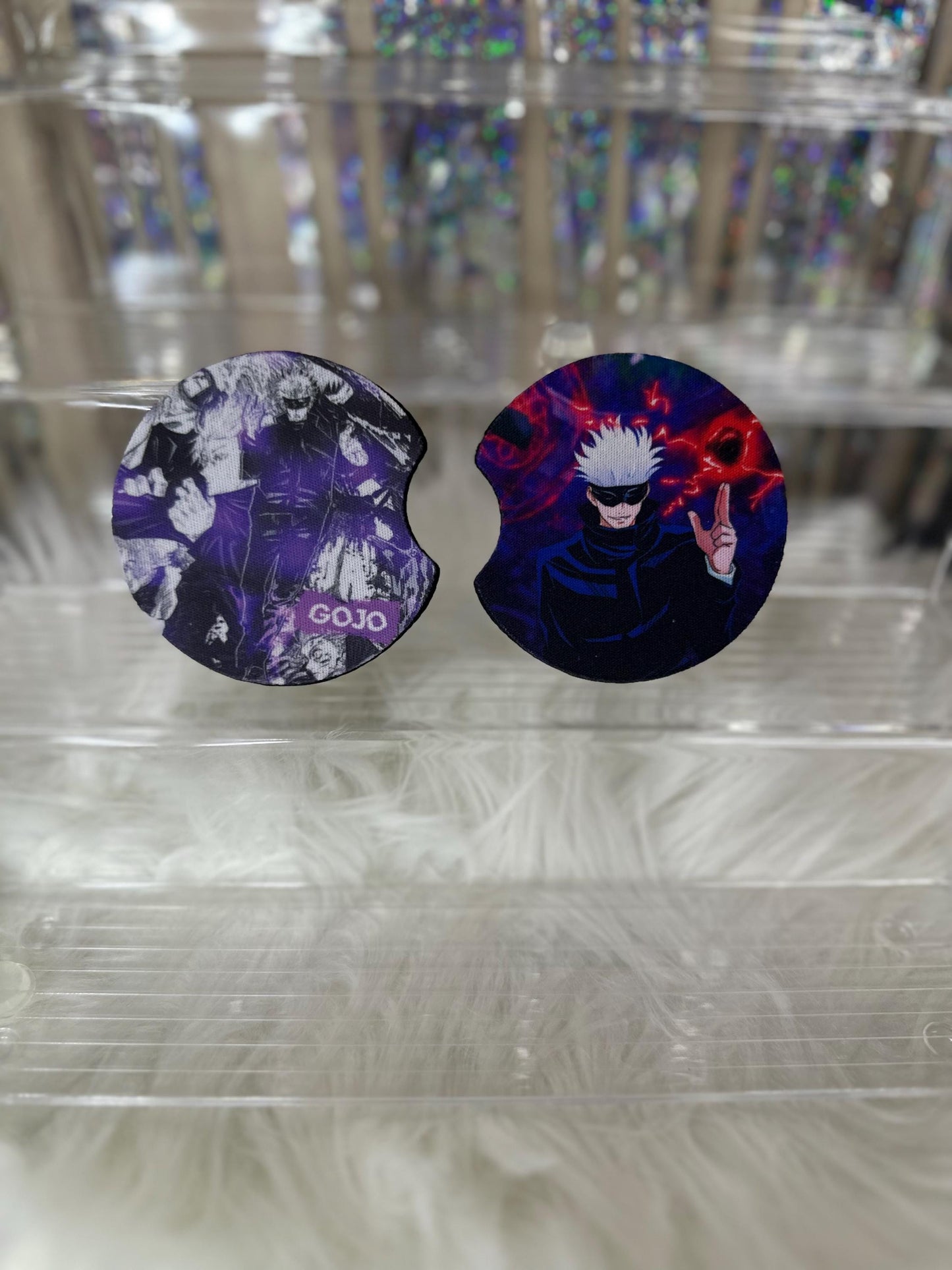 Satoru Gojo Neoprene Square Coaster - Jujutsu Kaisen Anime Car & Home