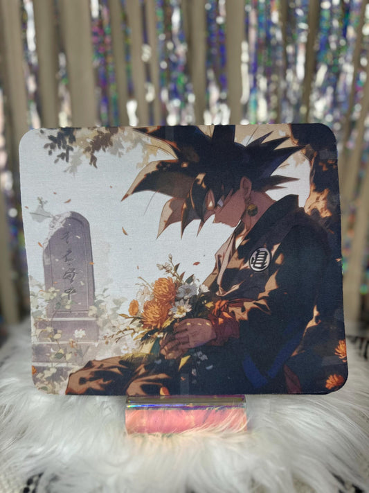 Goku Honoring Toriyama Memorial Mouse Pad - Dragon Ball Z Anime Desk Accessory